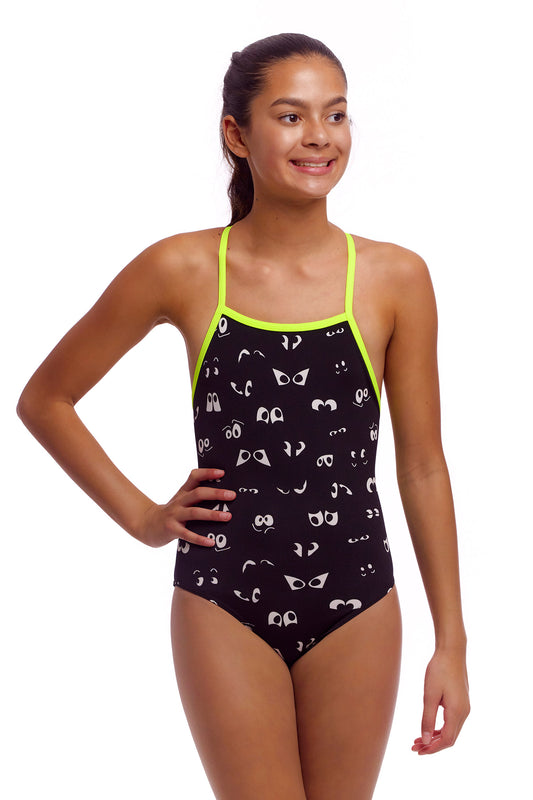 Funkita Girls Eye Spy Tie Me Tight One Piece