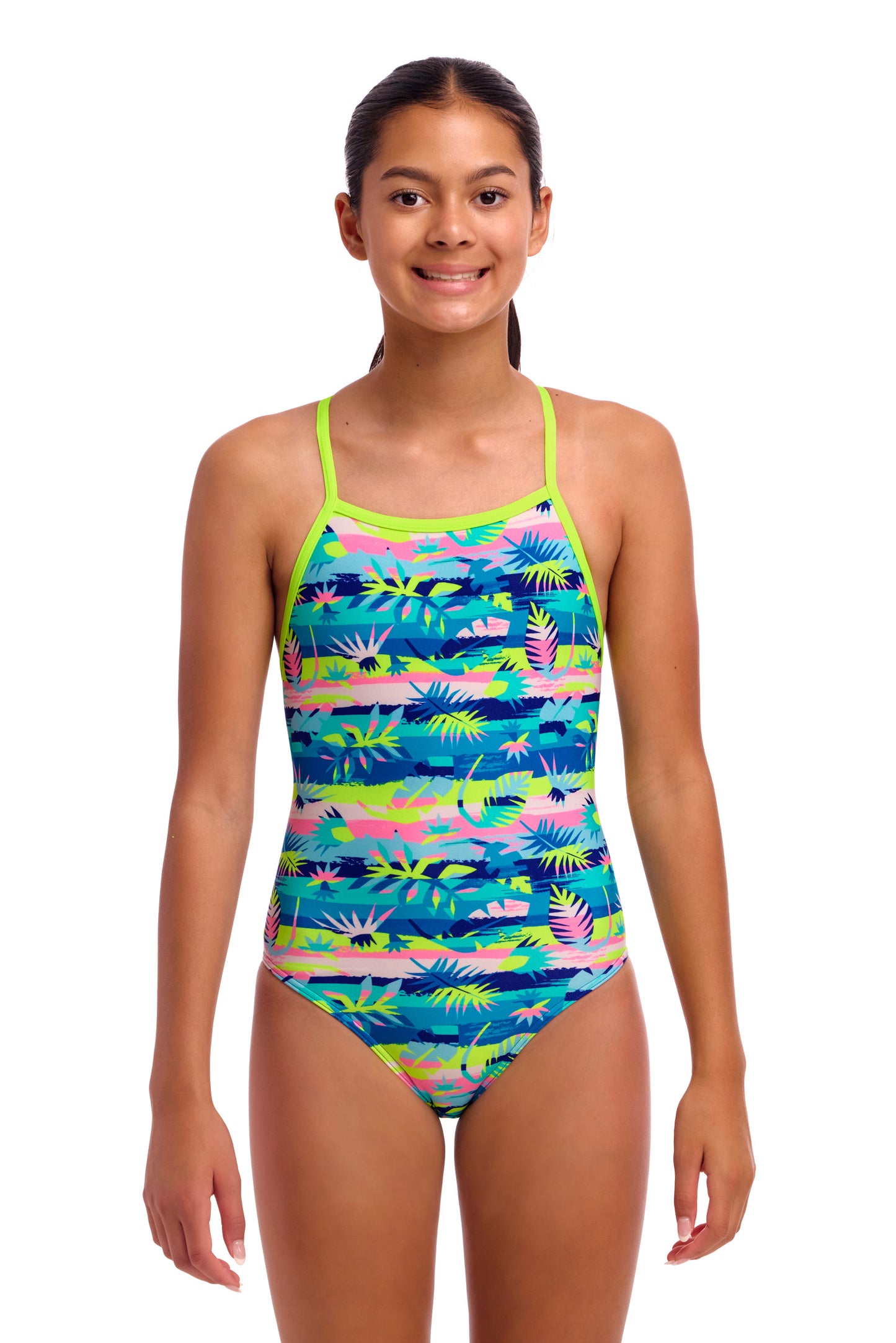 Funkita Girls Forest Floor Tie Me Tight One Piece