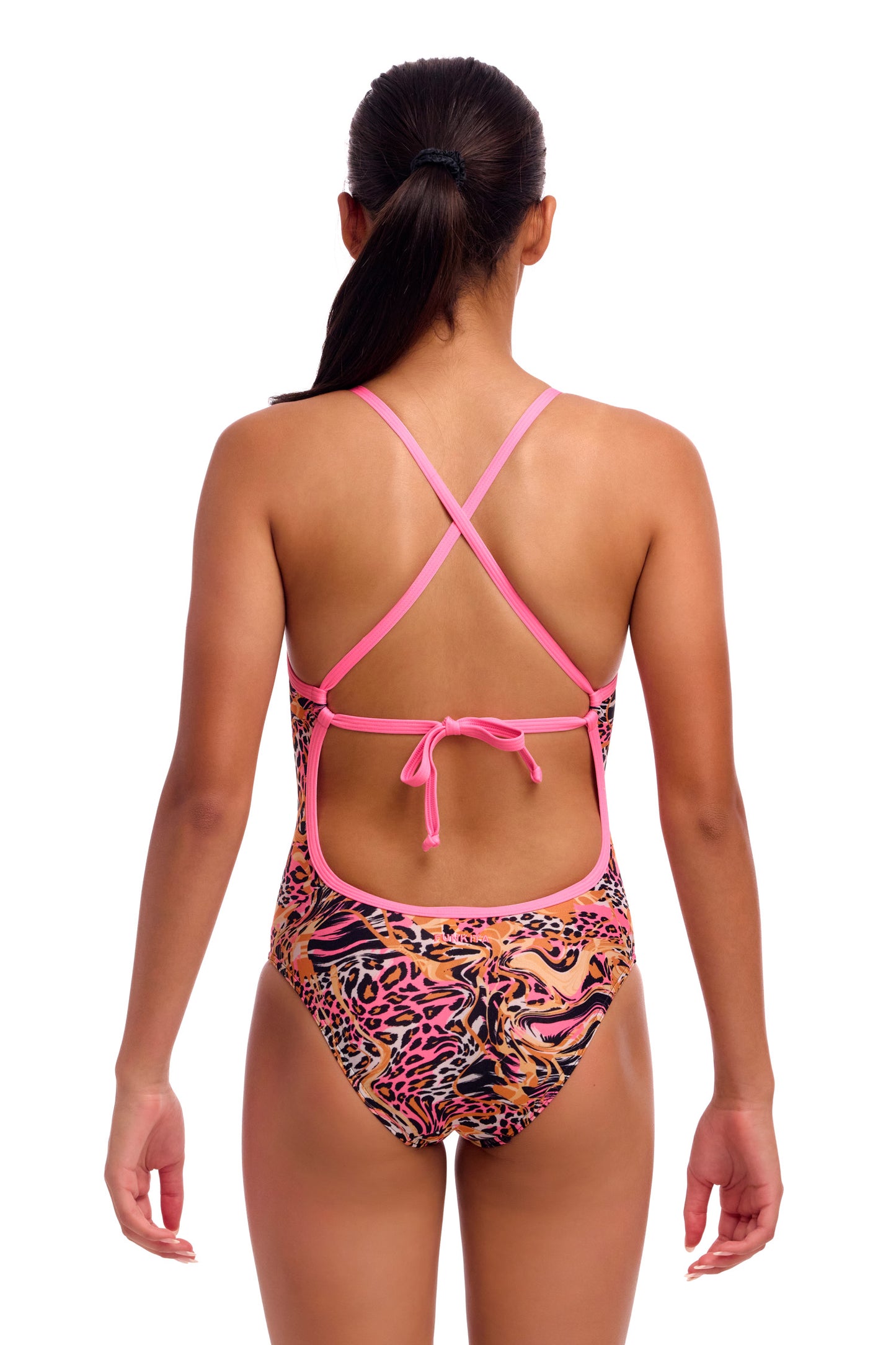 Funkita Girls Tipsy Tiger Tie Me Tight One Piece