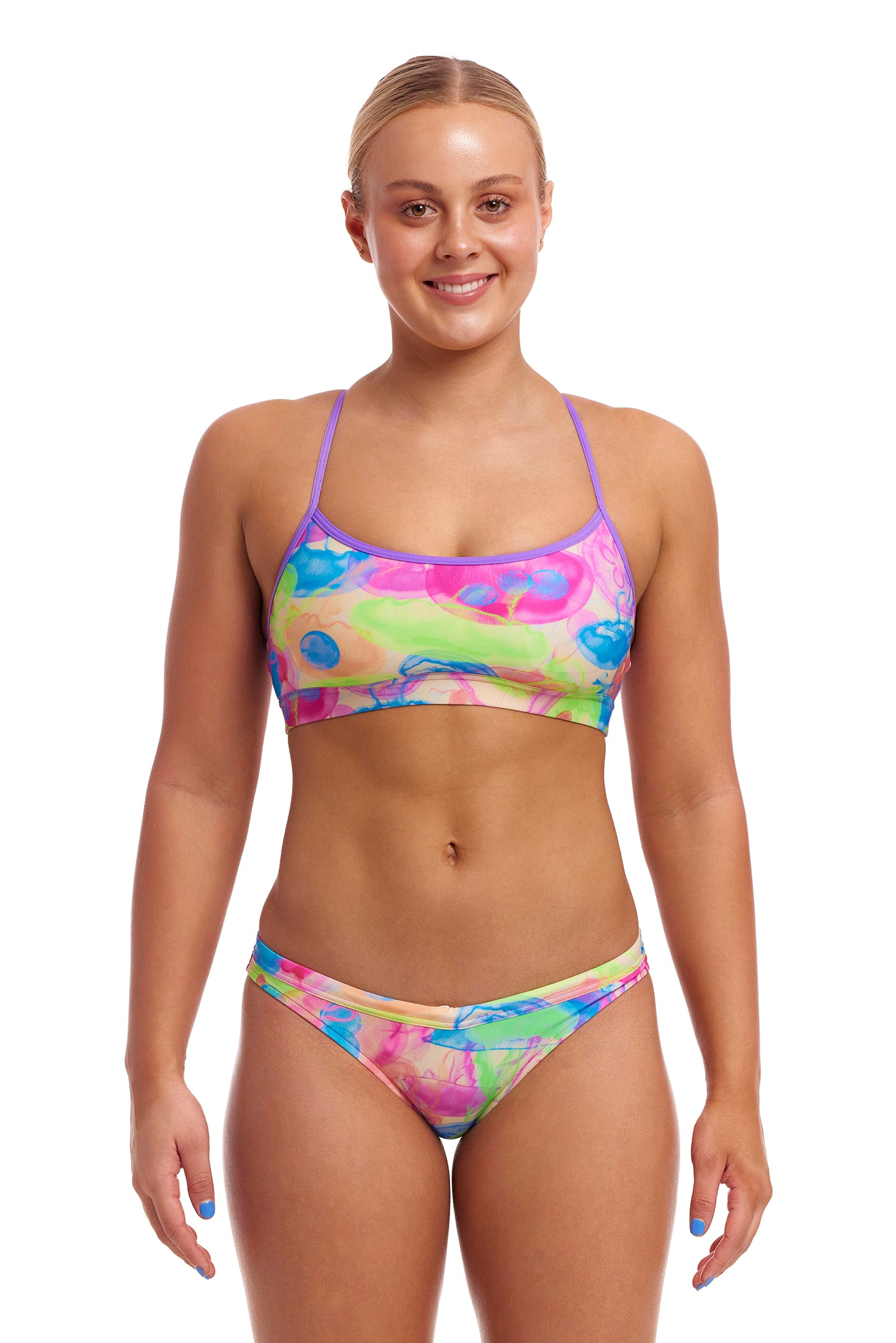 Funkita Women's Sweet Sting Swim Crop Top - Top Only