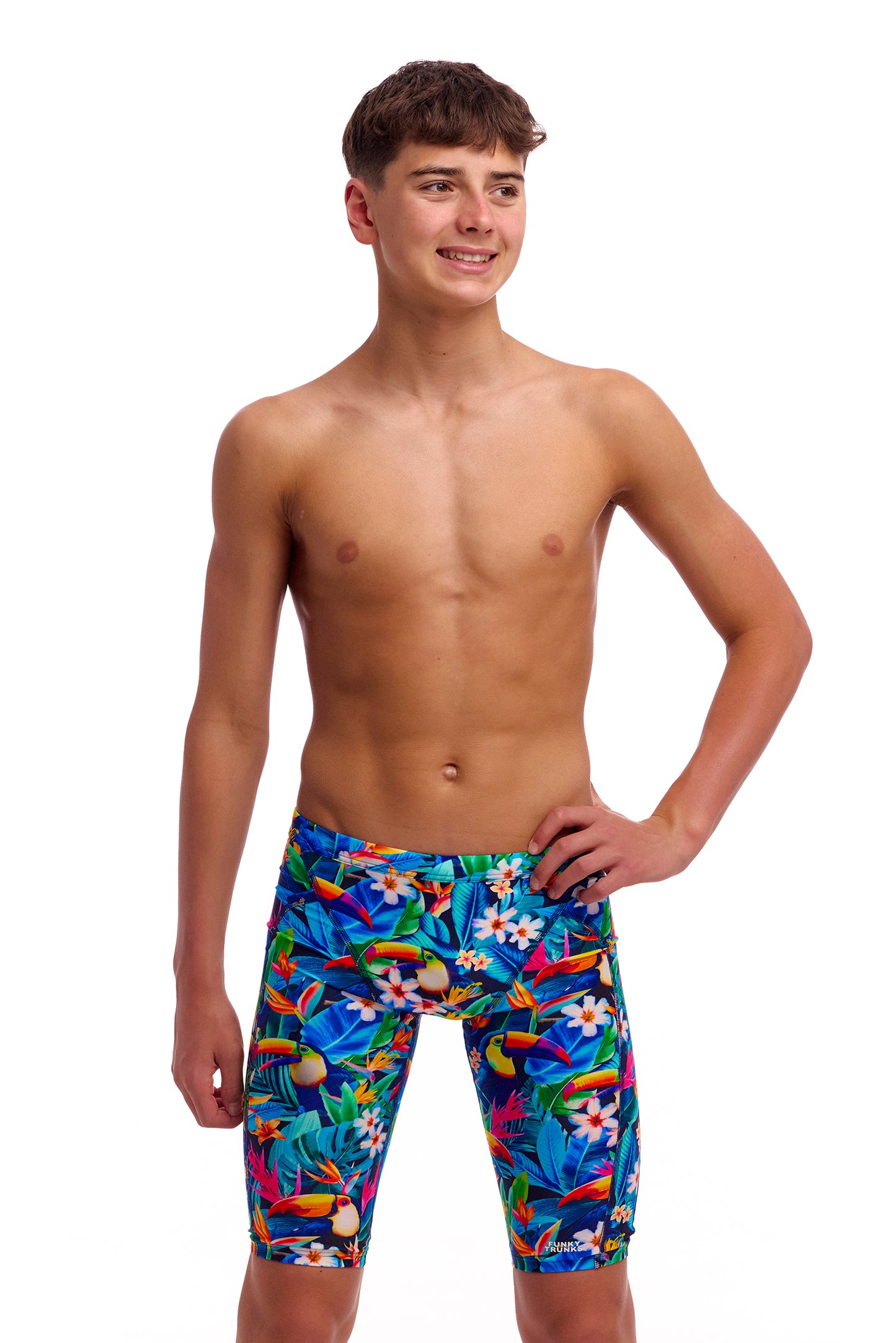 Funky Trunks Boys Birdie Wordie Training Jammers