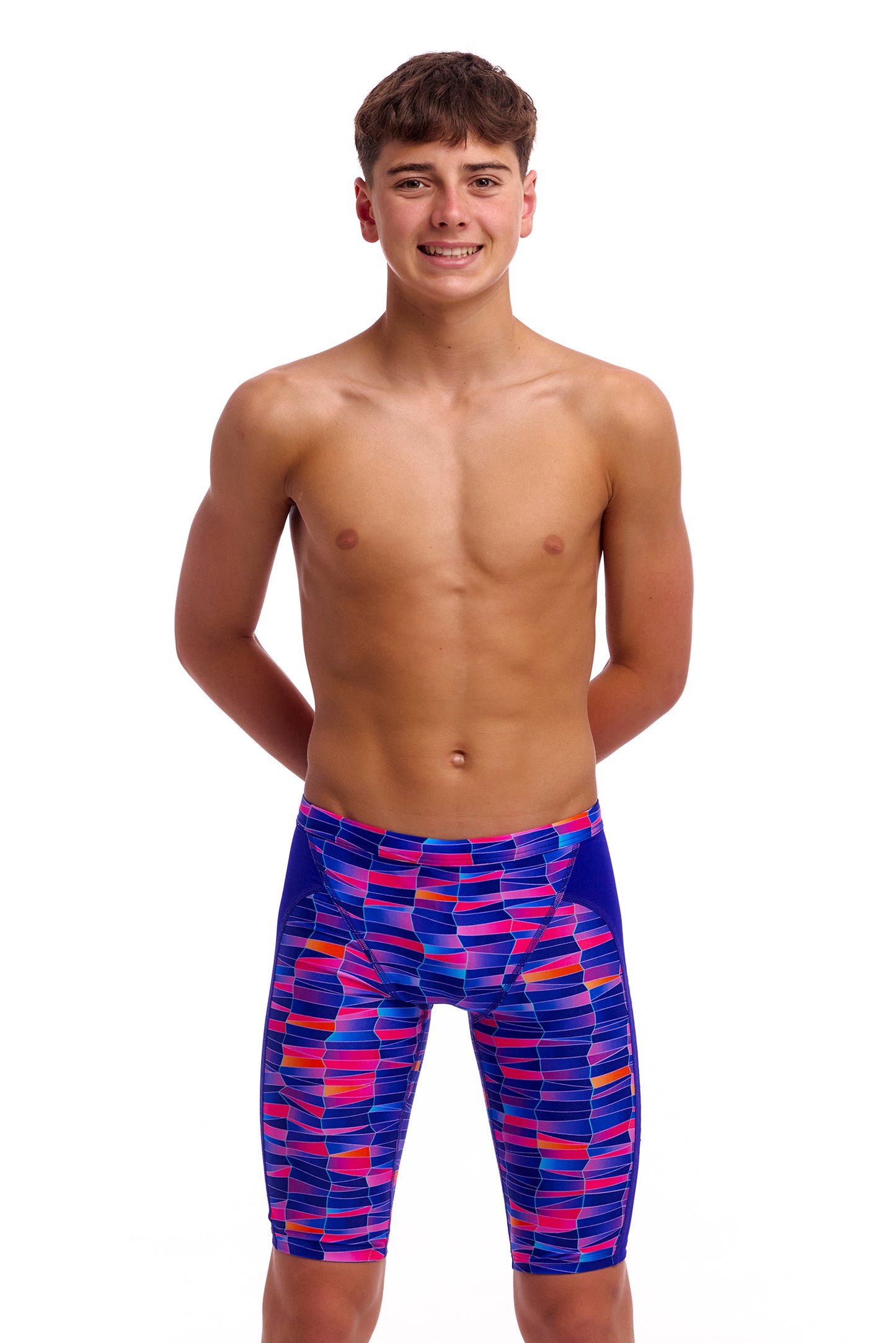 Funky Trunks Boys Warped Waves Training Jammers