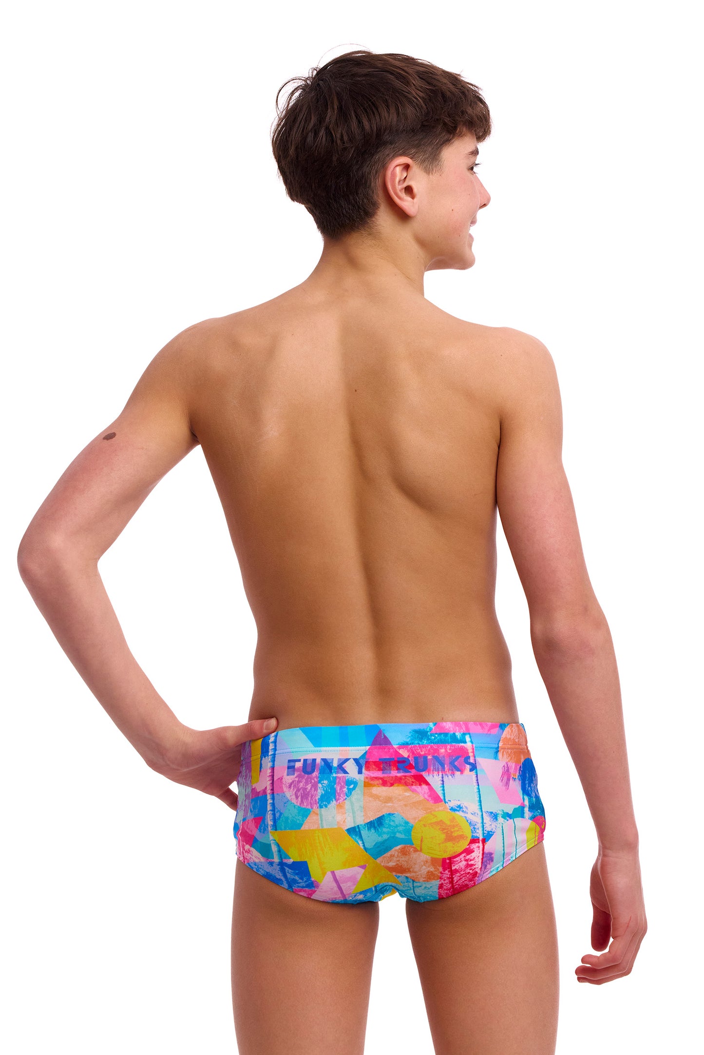 Funky Trunks Boys Pixel Paradise Sidewinder Trunks