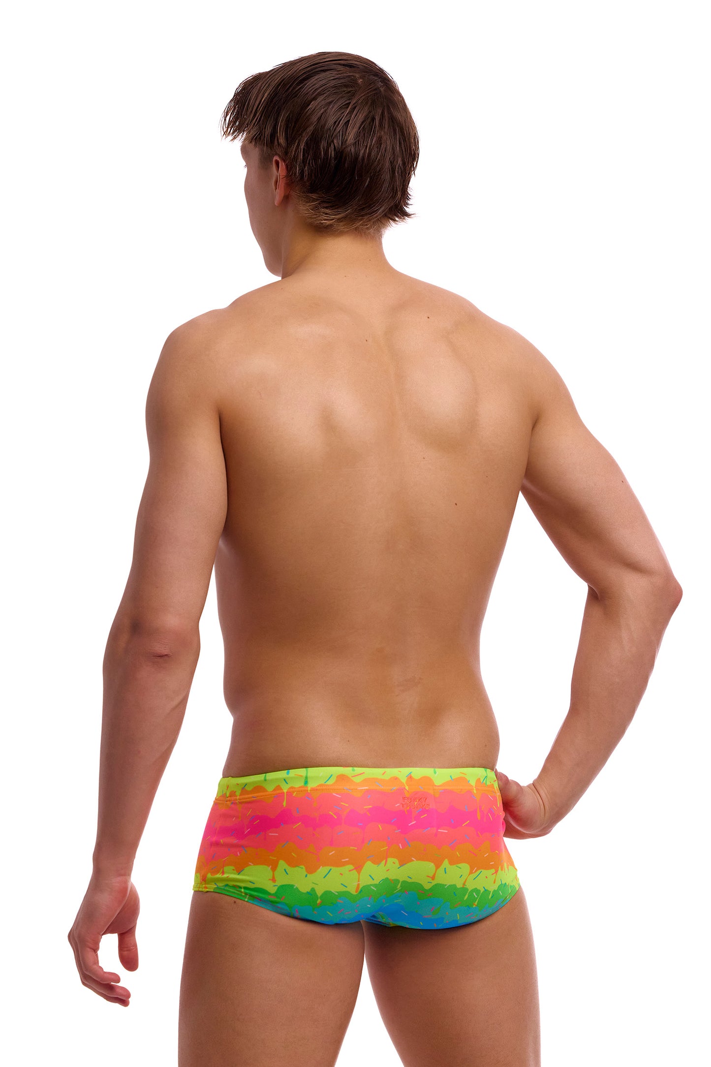 Funky Trunks Men's Melting Mayhem Sidewinder Trunks