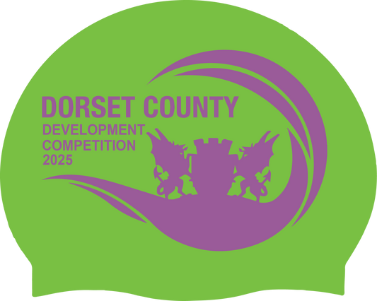 Dorset County Development Competition 2025 Swim Hat - Green/Purple