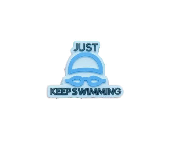 Just Keep Swimming Croc Charm - All4Swim