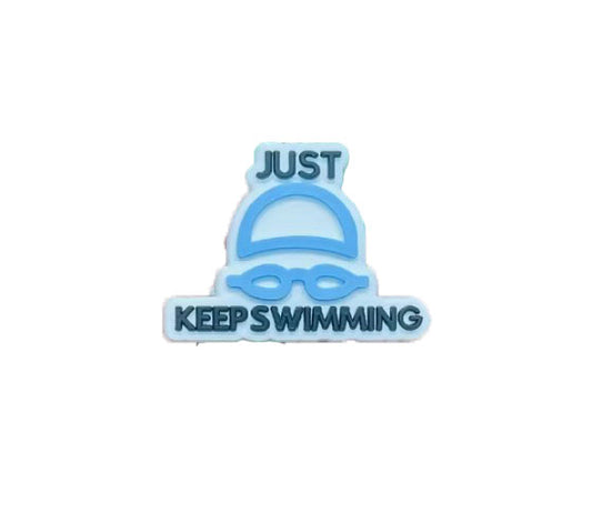 Just Keep Swimming Croc Charm - All4Swim
