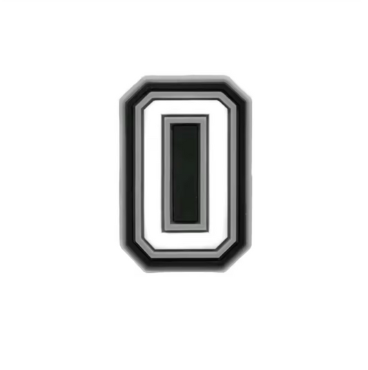 Letter 'O' or Number '0' Croc Charm - All4Swim