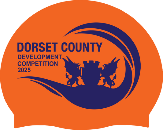 Dorset County Development Competition 2025 Swim Hat - Orange/Navy