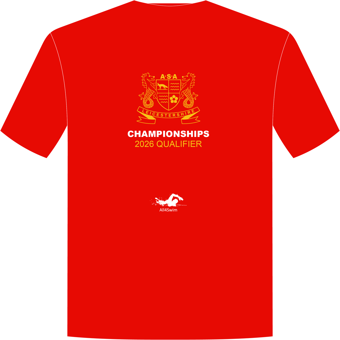 Leicestershire County Championships 2026 Youth T Shirt - Red