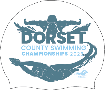Dorset County Championships 2026 Swim Hat - White/Blue