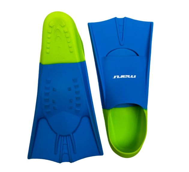 Maru Training Fins (Blue/Lime) - All4Swim