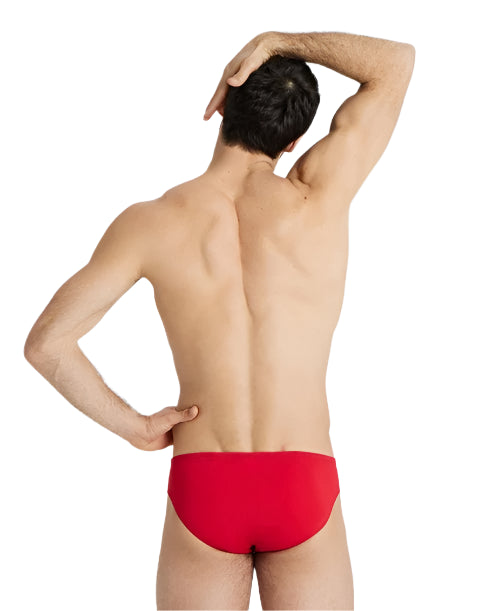 Arena Performance Men's Solid Team Swim Briefs - Red - All4Swim